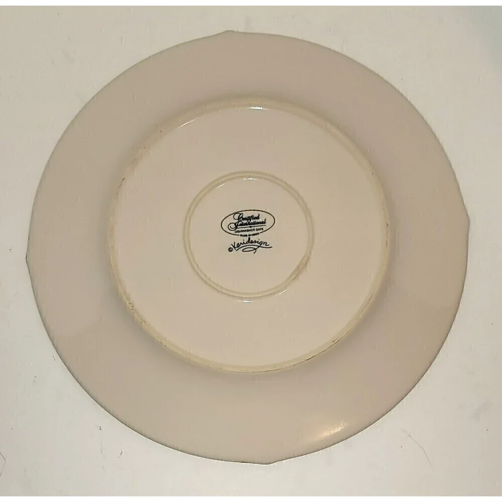 Certified International Embassy Ivory 14”Round Serving Plate Karidesign